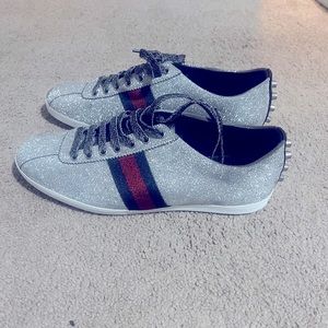 Gucci Glitter Reflective Sneakers. Size 44 (US 11)